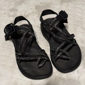 Chaco Women's Black and Gray Sandals